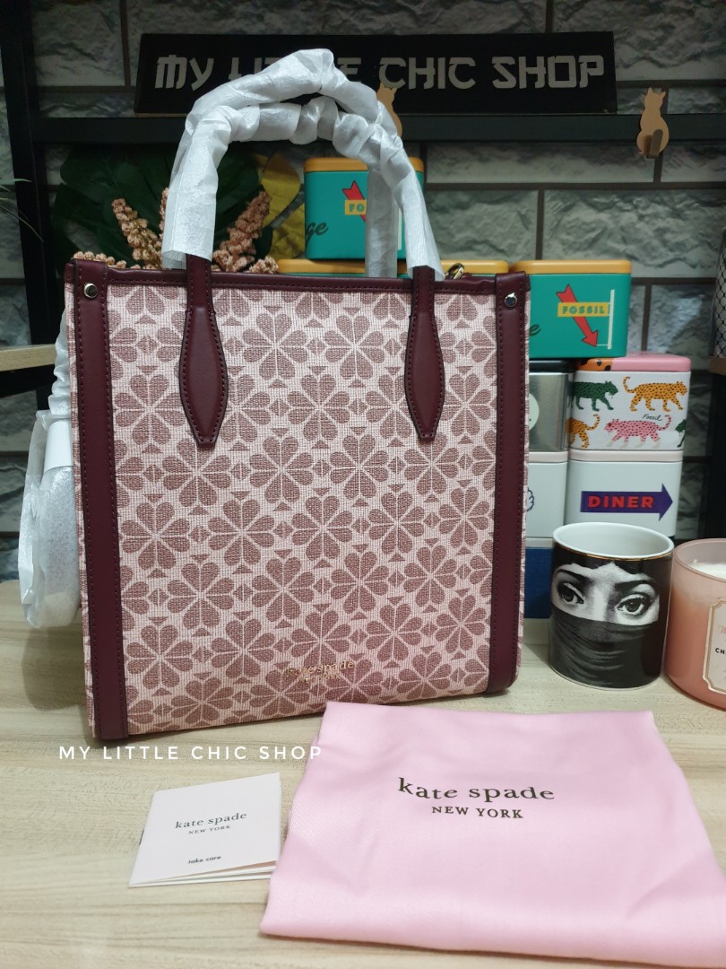 Kate spade flower on sale coated canvas tote