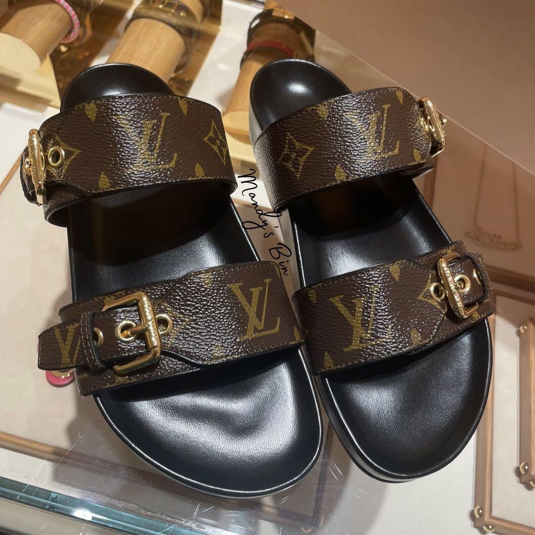 Louis Vuitton Bom Dia Flat Mule, Luxury, Sneakers & Footwear on Carousell