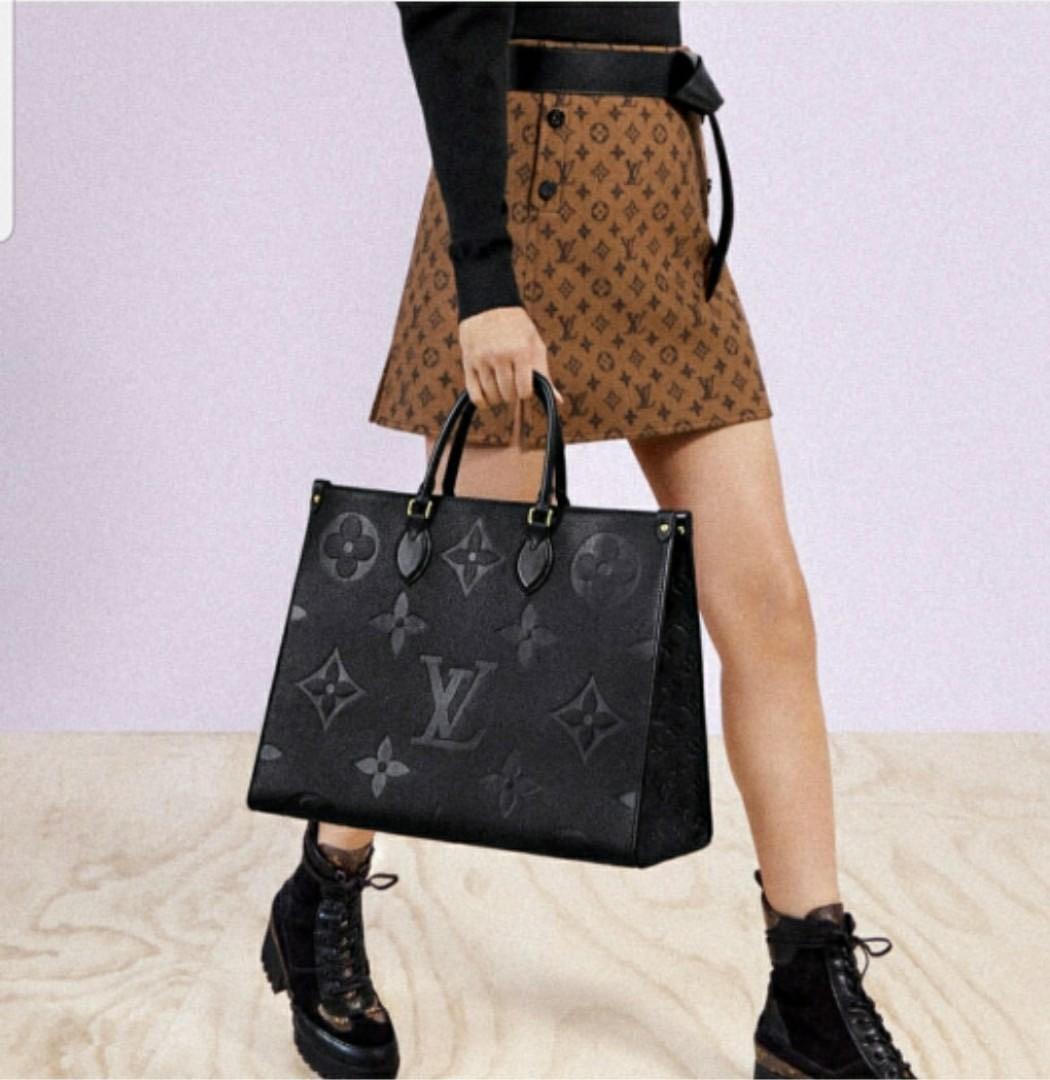 Louis Vuitton GM on The Go Pillow Tote Bag