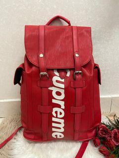 Supreme, Bags, Louis Vuitton Supreme Red Leather Bag