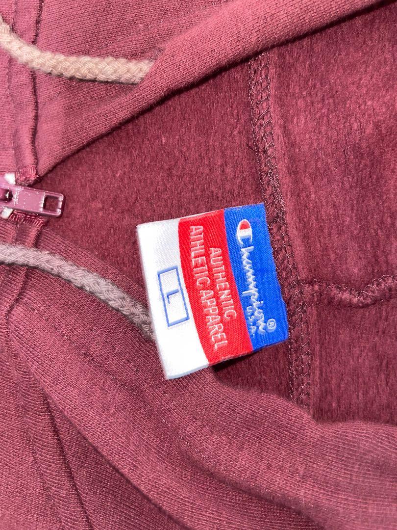 Maroon champion jacket top