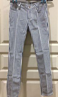 MASSIMO DUTTI  🔷  slimfit navy stripes pants - premium quality  🔹ORIGINAL🔹