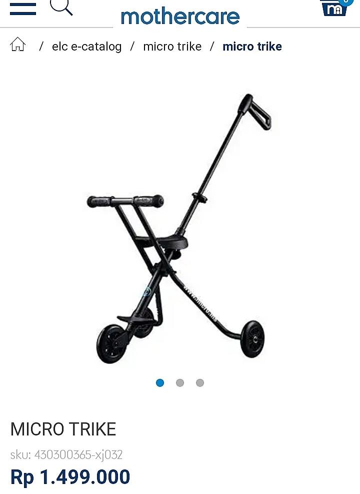 Mothercare trike top