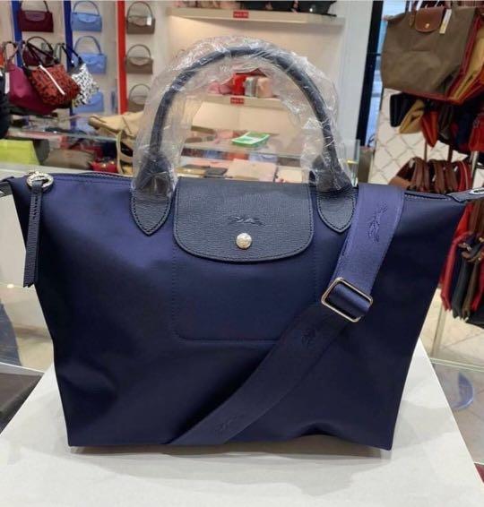 Longchamp neo adjustable strap store