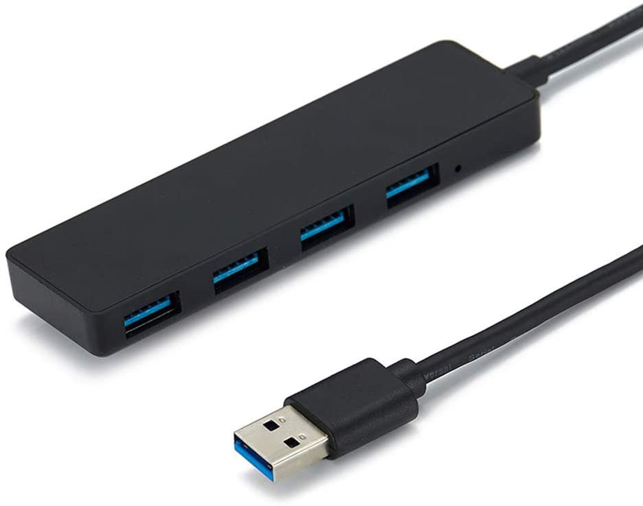 NIAGUOJI Data Hub 4 Ports USB 3.0 Ultra Fin Hub USB 3.0 pour Transfert de données 5Gb/s 