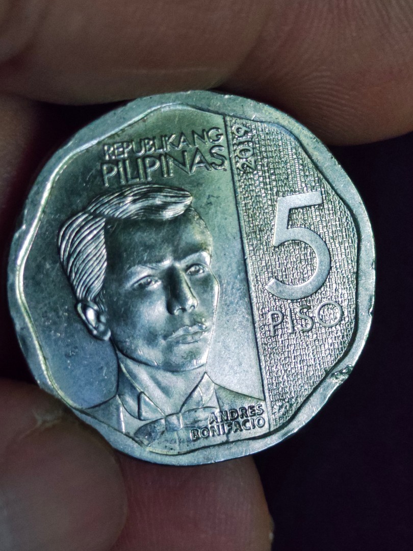 Nonagonal 5 Pesos, Hobbies & Toys, Memorabilia & Collectibles, Currency ...
