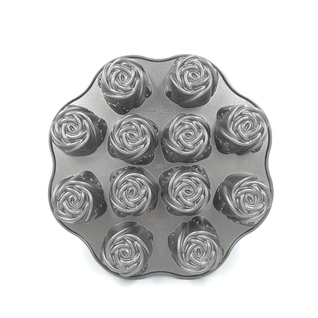 Nordic Ware Sweetheart Rose Muffin Pan 