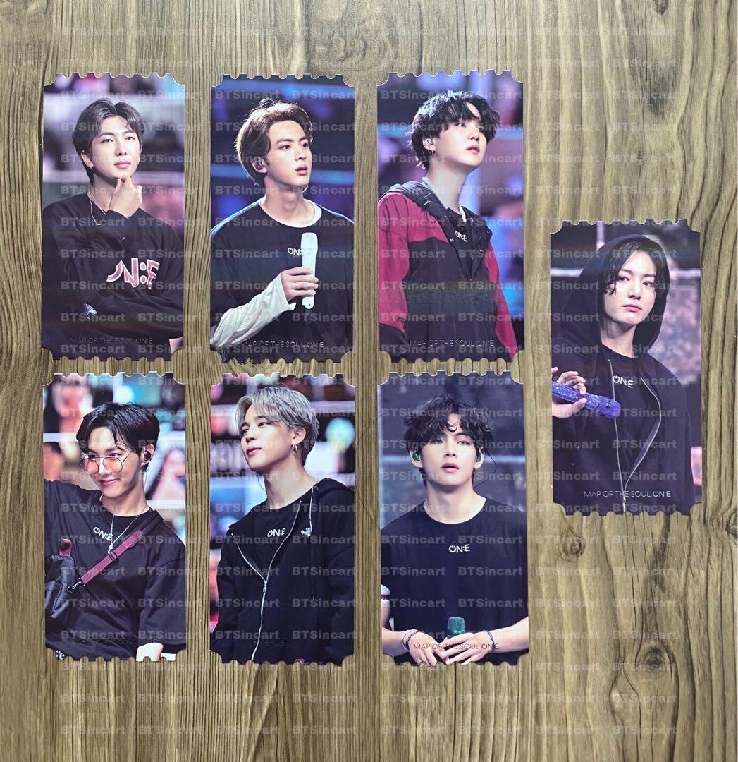 On-hand Official BTS MOTS ON:E DVD Holo tickets ( jungkook taehyung ...