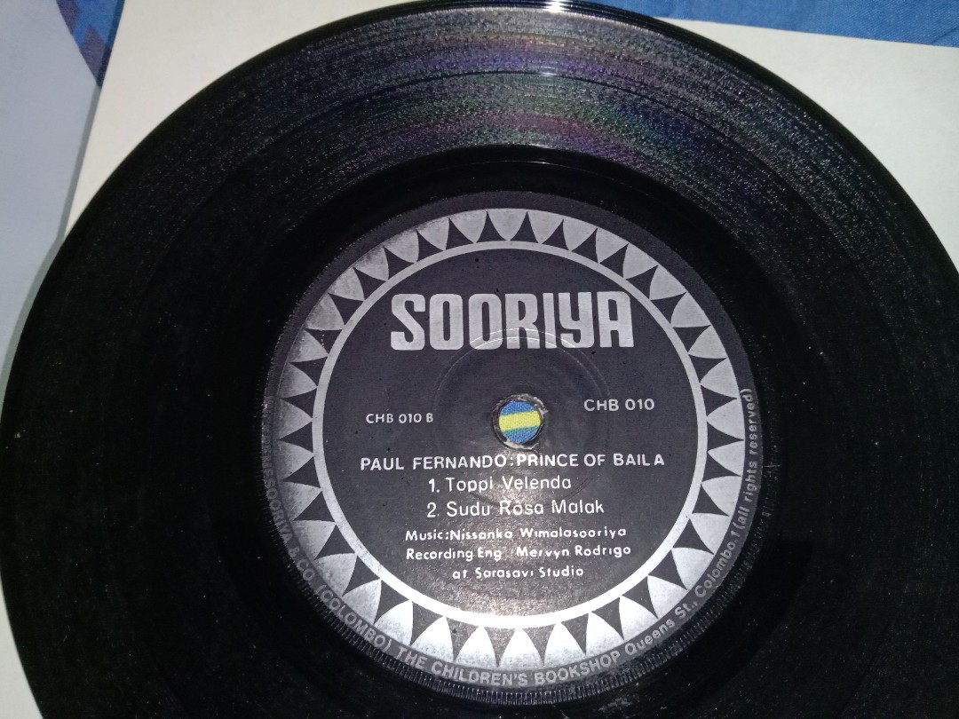 PAUL FERNANDO SRI LANKA BAILA BEAT EP 70S, Hobbies & Toys, Music