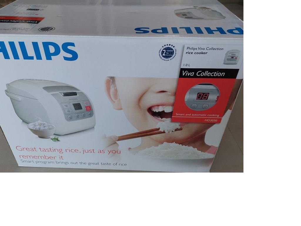 Philips Avance Collection Fuzzy Logic Rice Cooker HD3030/62, TV & Home Appliances, Kitchen