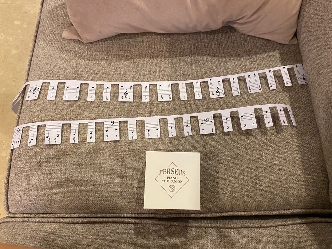 Piano Key Guide PVC Learner Beginner Hobbies Toys Music Media