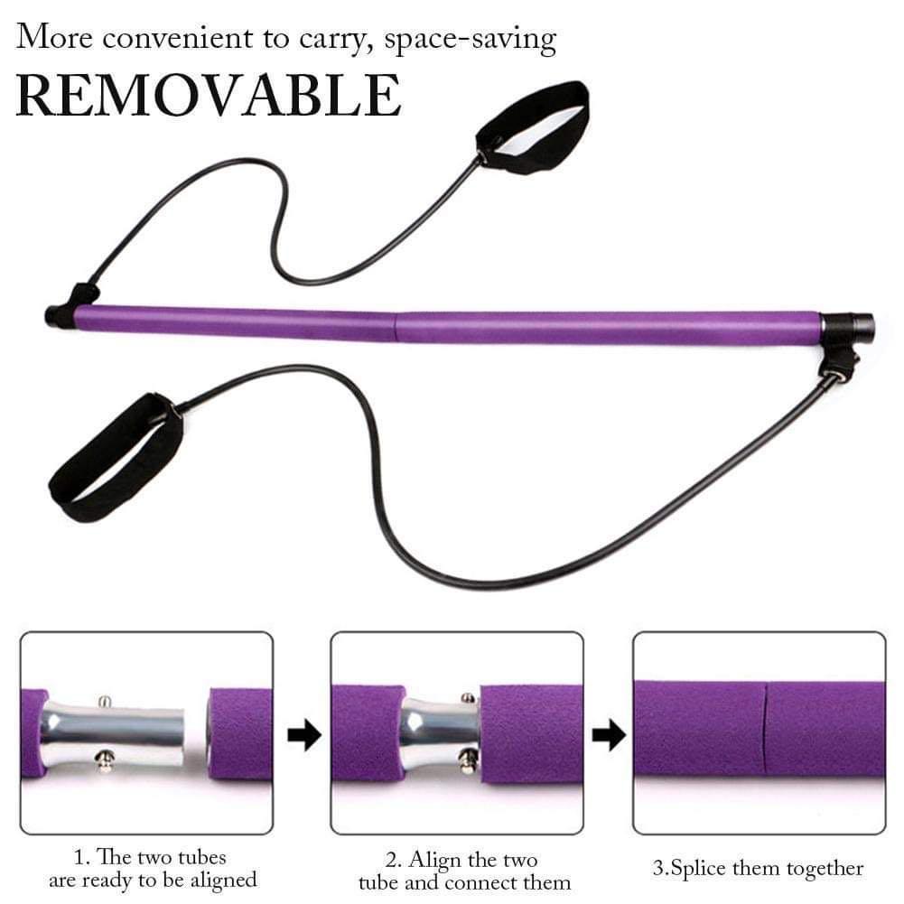 Pilates Bar With Resistance Band (Category: Exercise Mats) located in Pasay City. Submitted by ayinong168 (Listing ID 1114959697, Image 3). Description: Item is in excellent condition Item Name: Portable Pilates Bar Kit with Resistance Band Exercise Stick | Yoga Pilates Reformer Resistance Band Toning Bar Stick l Yoga Exercise Bar with Foot Loop Description/ Uses: Convenient home gym/ exercise equipment Develops strong core, flat abs and lean mus
