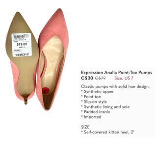 Pointy toe pumps size 7 Cor