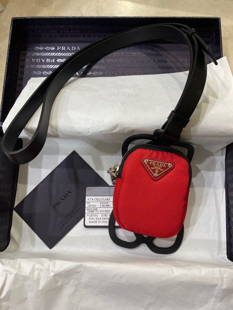 Prada handphone holder Women s Fashion Bags Wallets Purses Pouches on Carousell