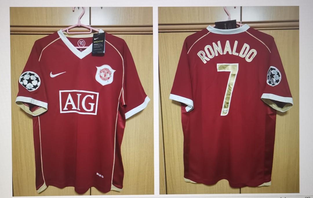 retro ronaldo man utd shirt