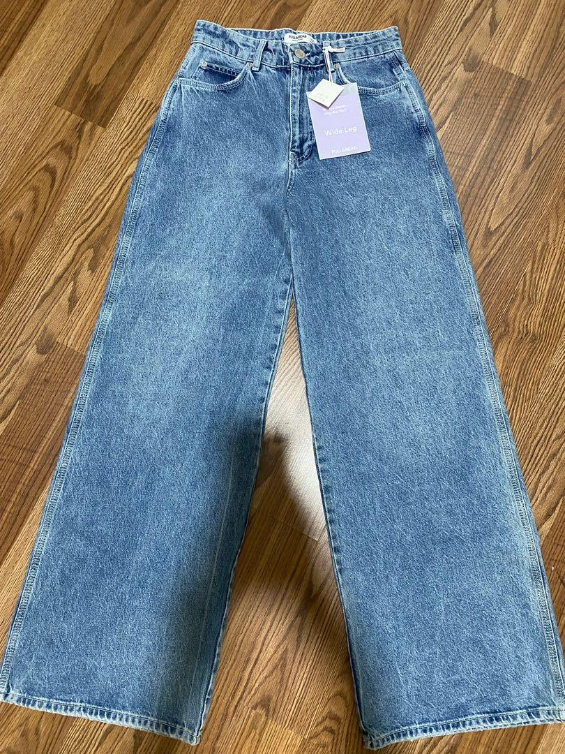 Pull \u0026 Bear wide leg high waisted jeans y2k, Women's Fashion, Bottoms, Jeans  \u0026 Leggings on Carousell