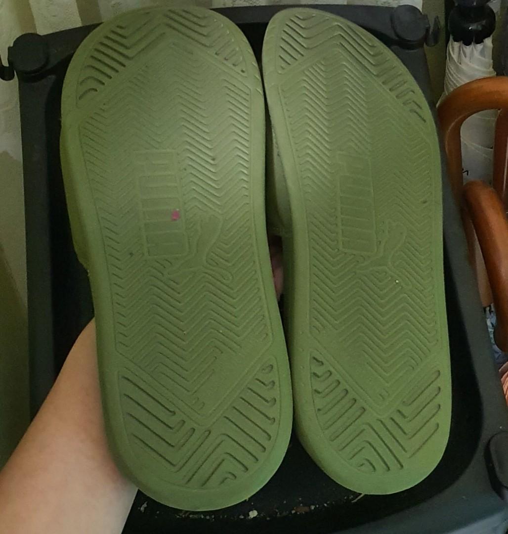 Puma sale green slippers