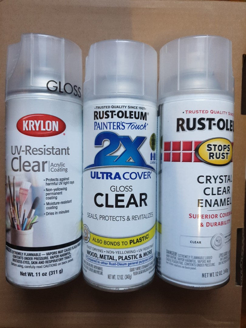 Rustoleum uv resistant hot sale clear coat