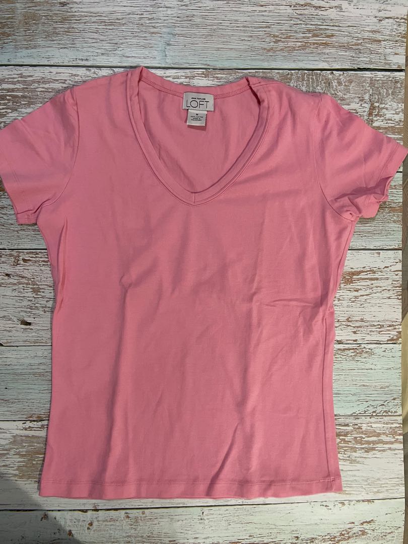 SALE LOFT by ANN TAYLOR PINK SHIRT 