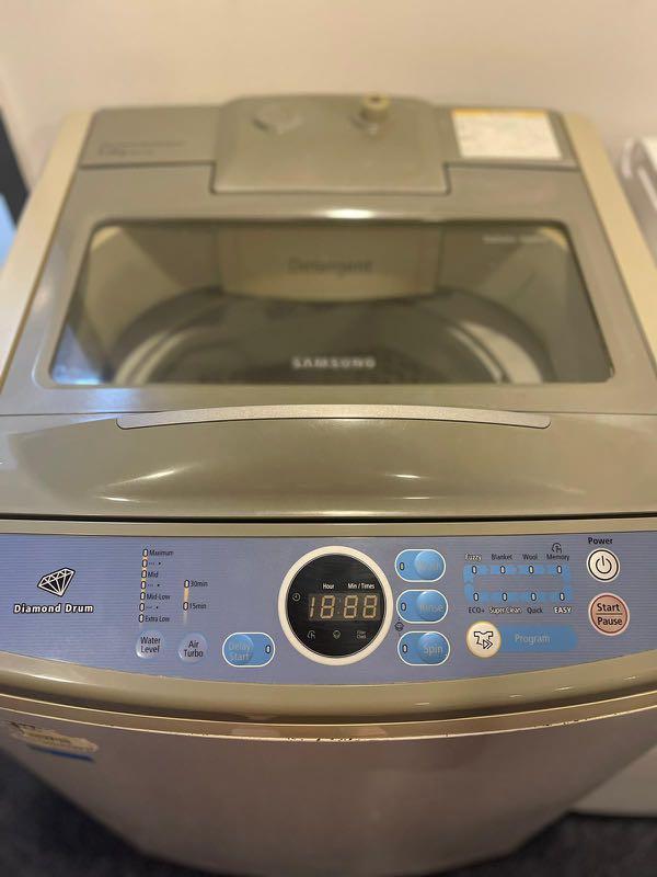 Samsung Washing machine Top Load WA11V9 9kg, Condition 7/10, TV