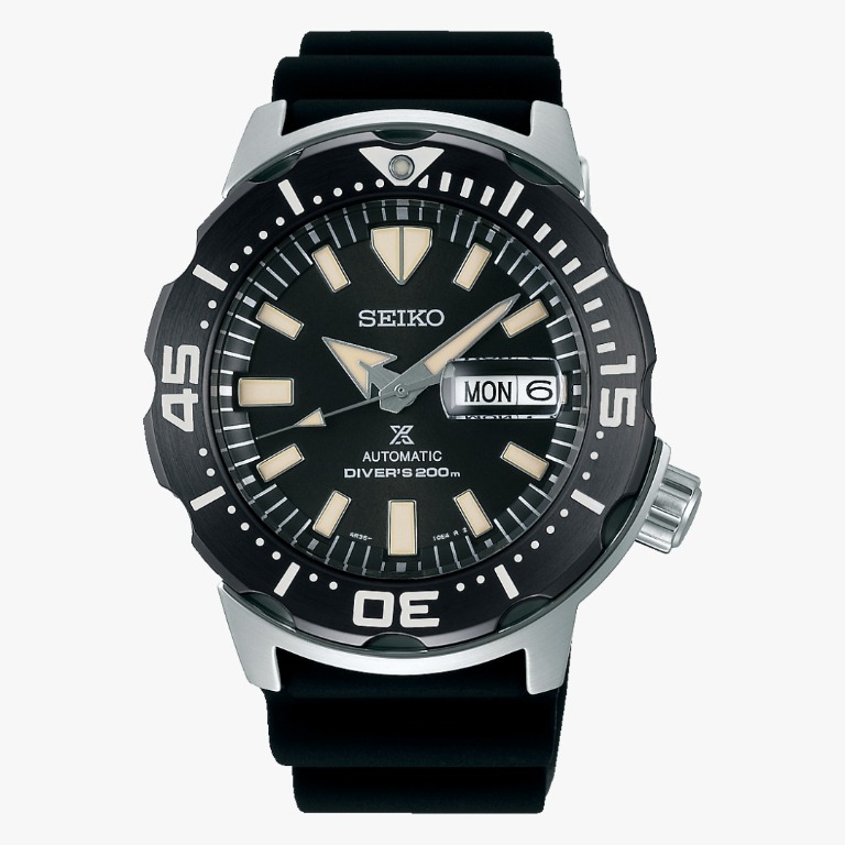 Seiko Prospex Monster SRPD27K1 Automatic Diver's 200M Black Dial Gents  Black Silicone Strap Watch, Men's Fashion, Watches & Accessories, Watches  on Carousell