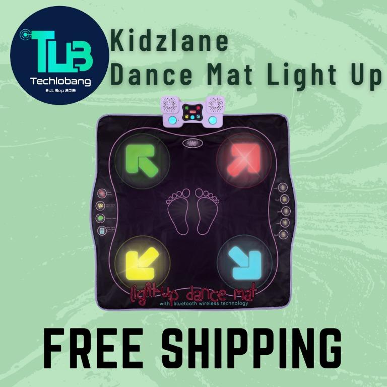 Kidzlane Dance Mat  Light Up Dance Pad With Wireless Bluetooth/Aux Or  Built In Music