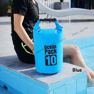 [Single Strap] 5/10L/25L Ocean Pack Outdoor Travel Beach Portable Rafting Diving Dry Bag Sack Hiking Camping Gym Backpack Pvc Waterproof Folding Swimming Storage Bag 7.5/13.5/15.5