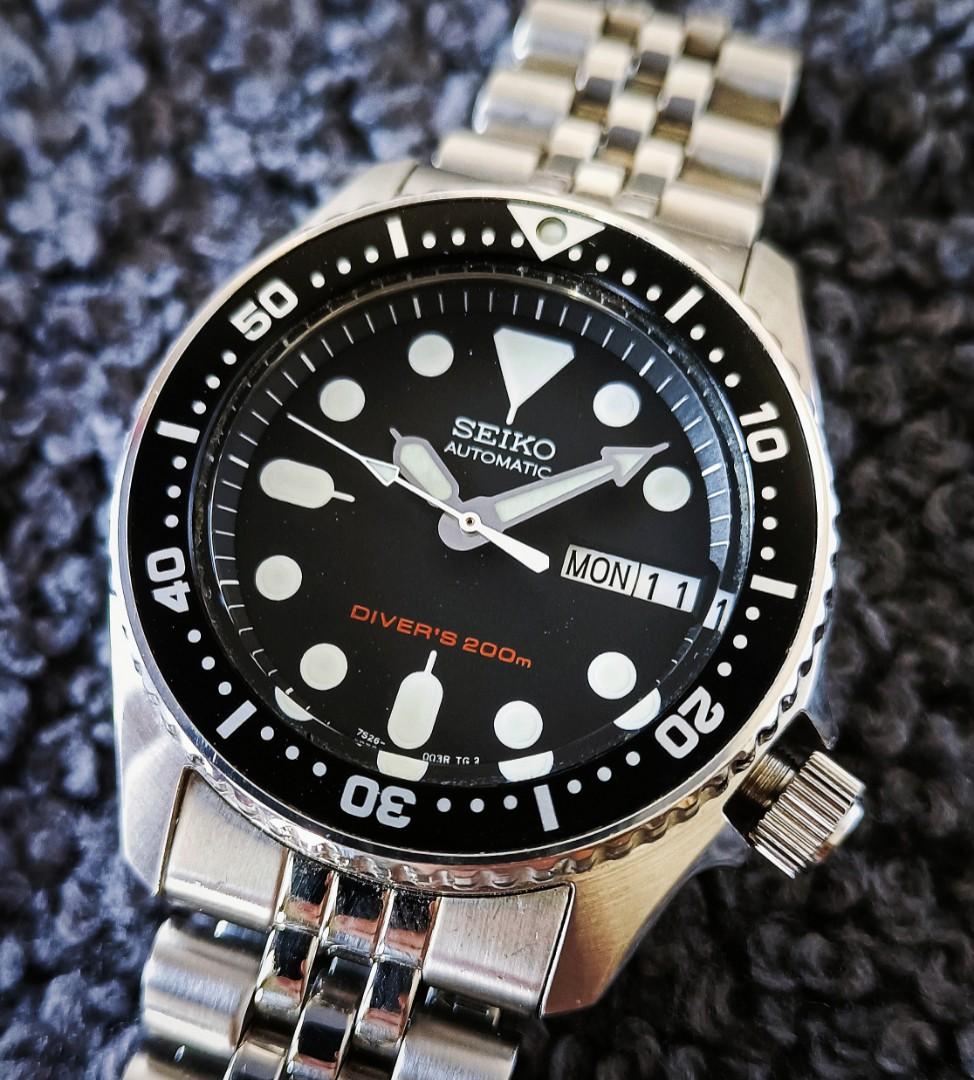 SKX013K2 Seiko Black Automatic Divers Watch SKX013 (Discontinued), Men's  Fashion, Watches & Accessories, Watches on Carousell