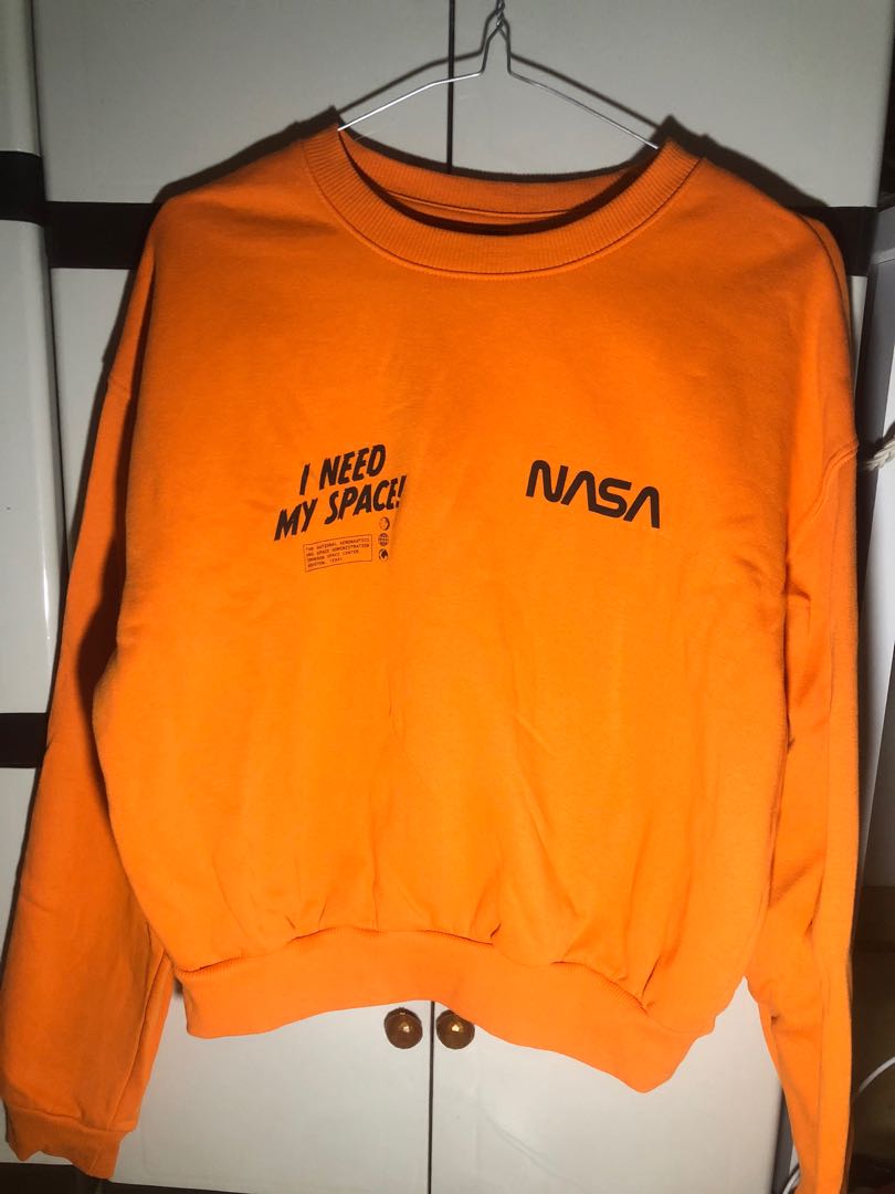 Nasa sweater orange deals