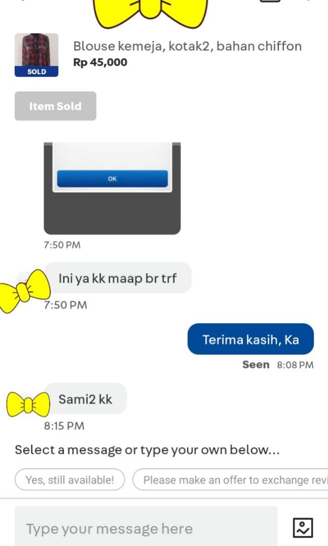 Terima Kasih Banyak Semoga Suka Semua Bajunya Part 1 Serba Serbi Others Di Carousell