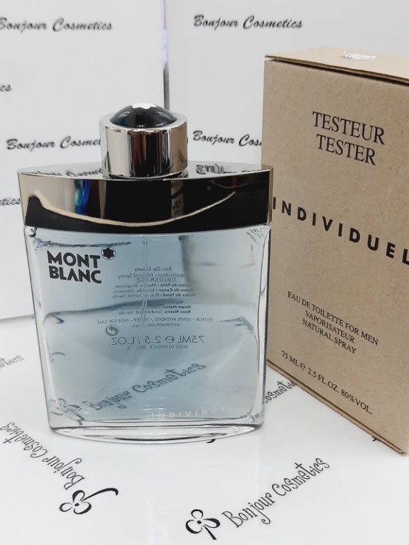 TESTER Mont Blanc INDIVIDUEL EDT for MEN 75ml, Beauty Personal