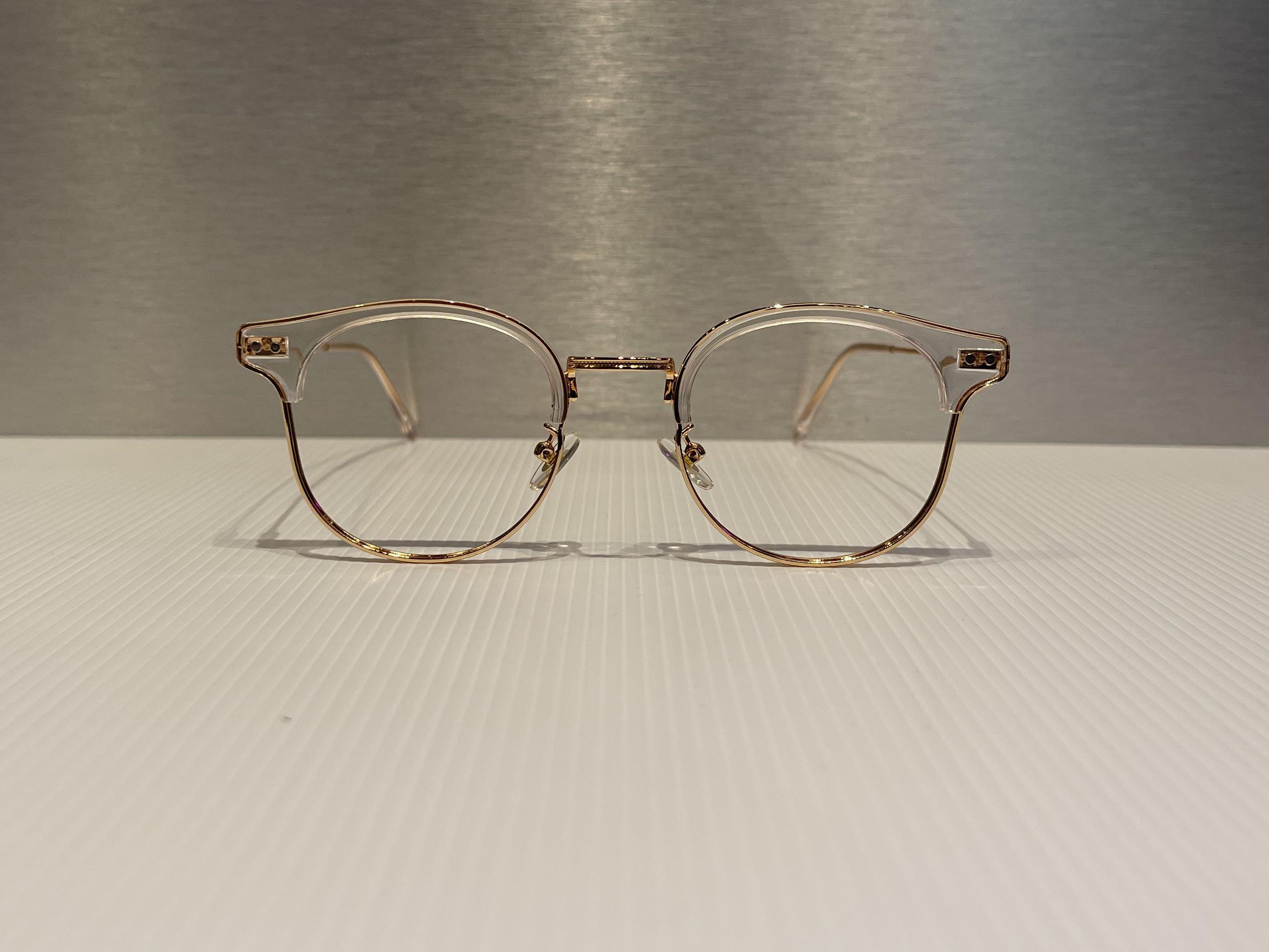 Transparent hotsell clubmaster glasses