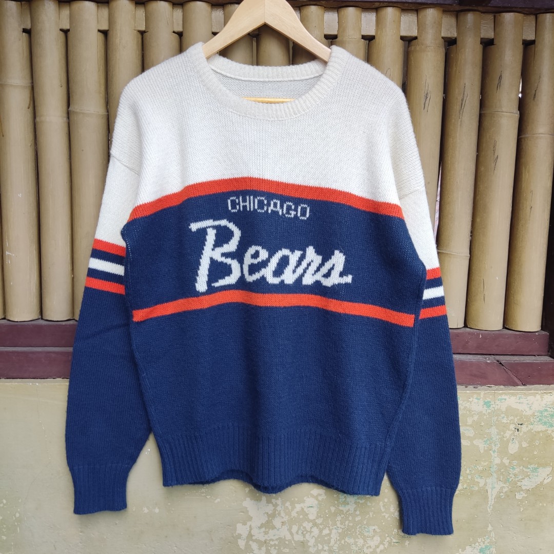 Vintage Chicago Bears Cliff Engle 80s knitted/wool sweater, Men's