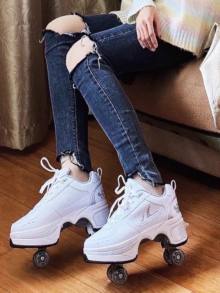 Viral Tiktok Roller Skates Shoes, Women's Fashion, Footwear, Sneakers on Carousell