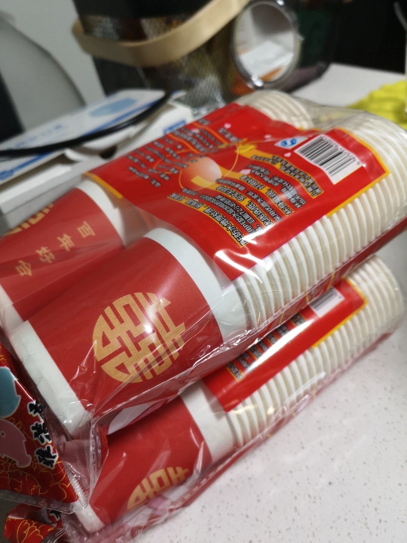 Wedding tea cups Disposable, Furniture & Home Living, Kitchenware