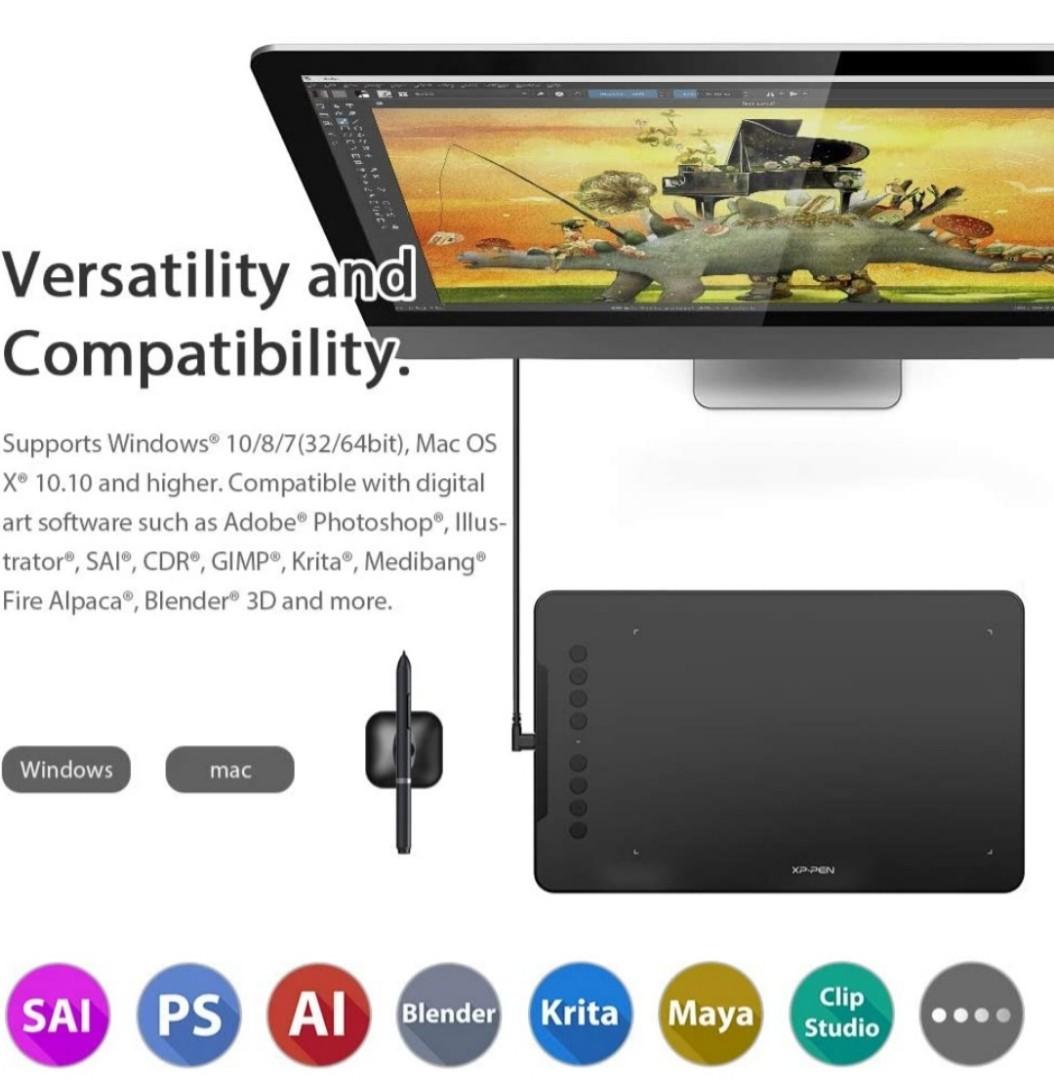 XPPen Deco01 Professional Graphic Drawing Tablet with 8192 levels