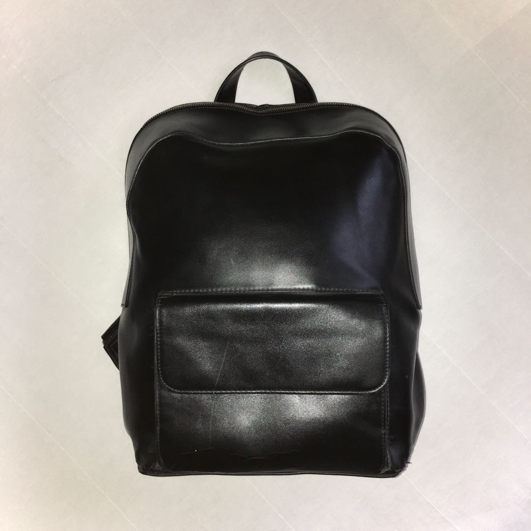 zara black backpack