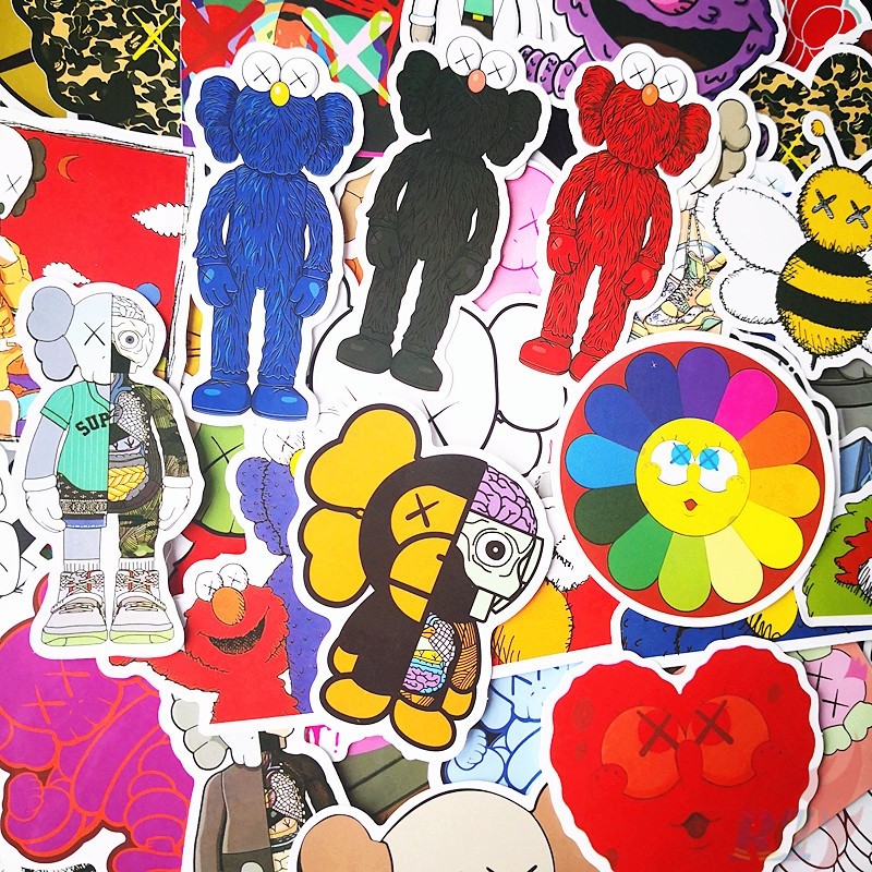 KAWS by teepublish  Sticker art, Print stickers, Stickers