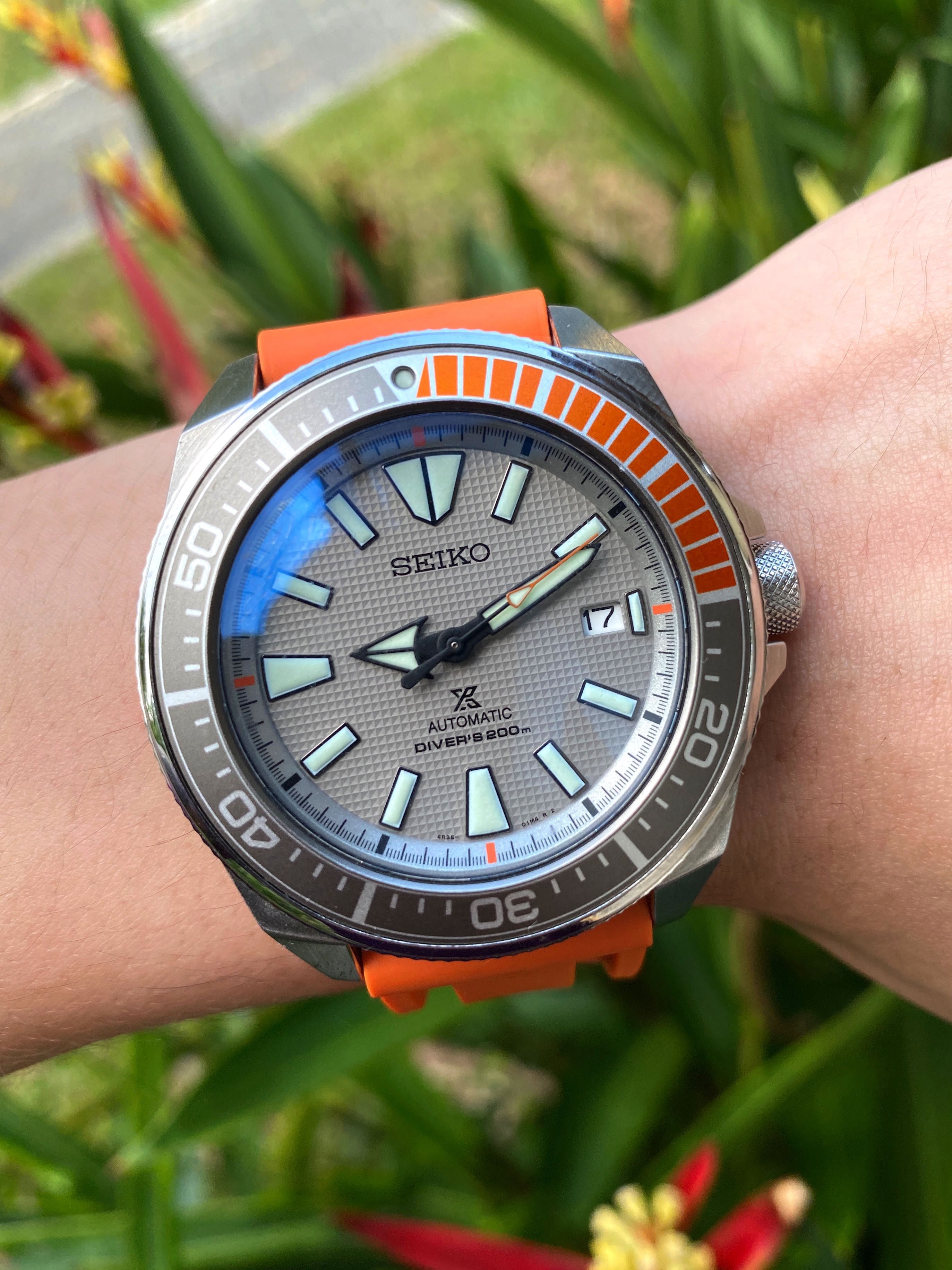 Seiko Gents Prospex Dawn Grey Samurai Limited Edition Automatic Watch |  