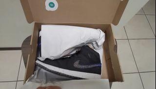 Air Jordan 1 Mid - Black-Racer Blue
