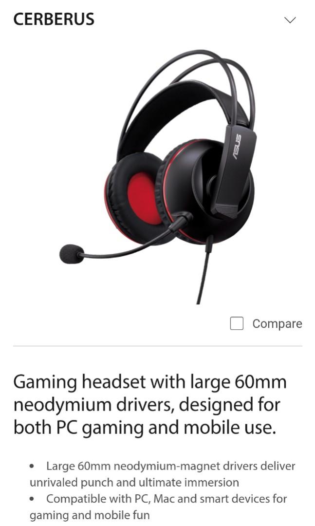 Asus cerberus gaming headset new arrivals
