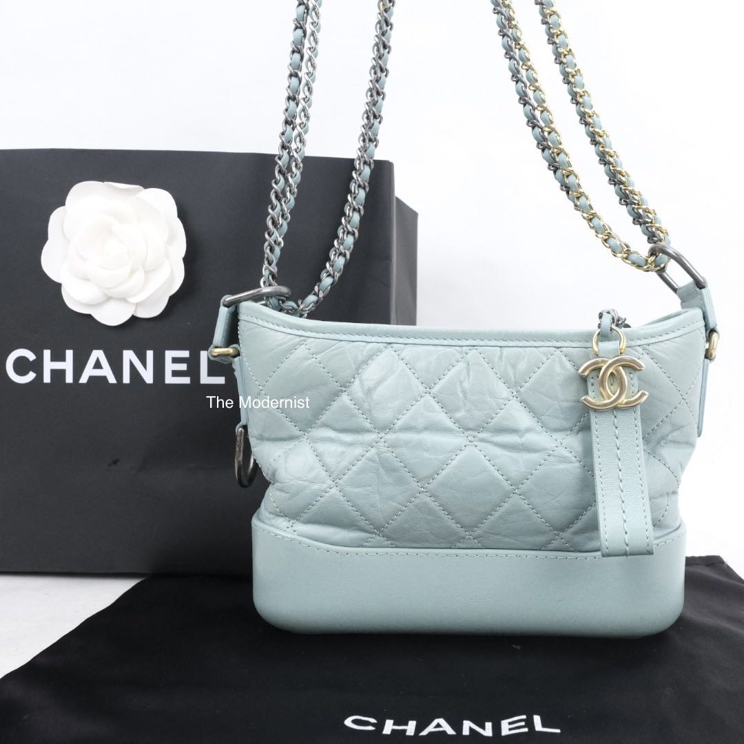 Brand New Unused Chanel Gabrielle Hobo Medium in Matcha Green, Luxury, Bags  & Wallets on Carousell