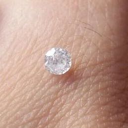 0.04 TCW NATURAL EARTH MINED G-H/ SI LOOSE DIAMOND 2 PC'S LOT 0.02 CT D8DK01 