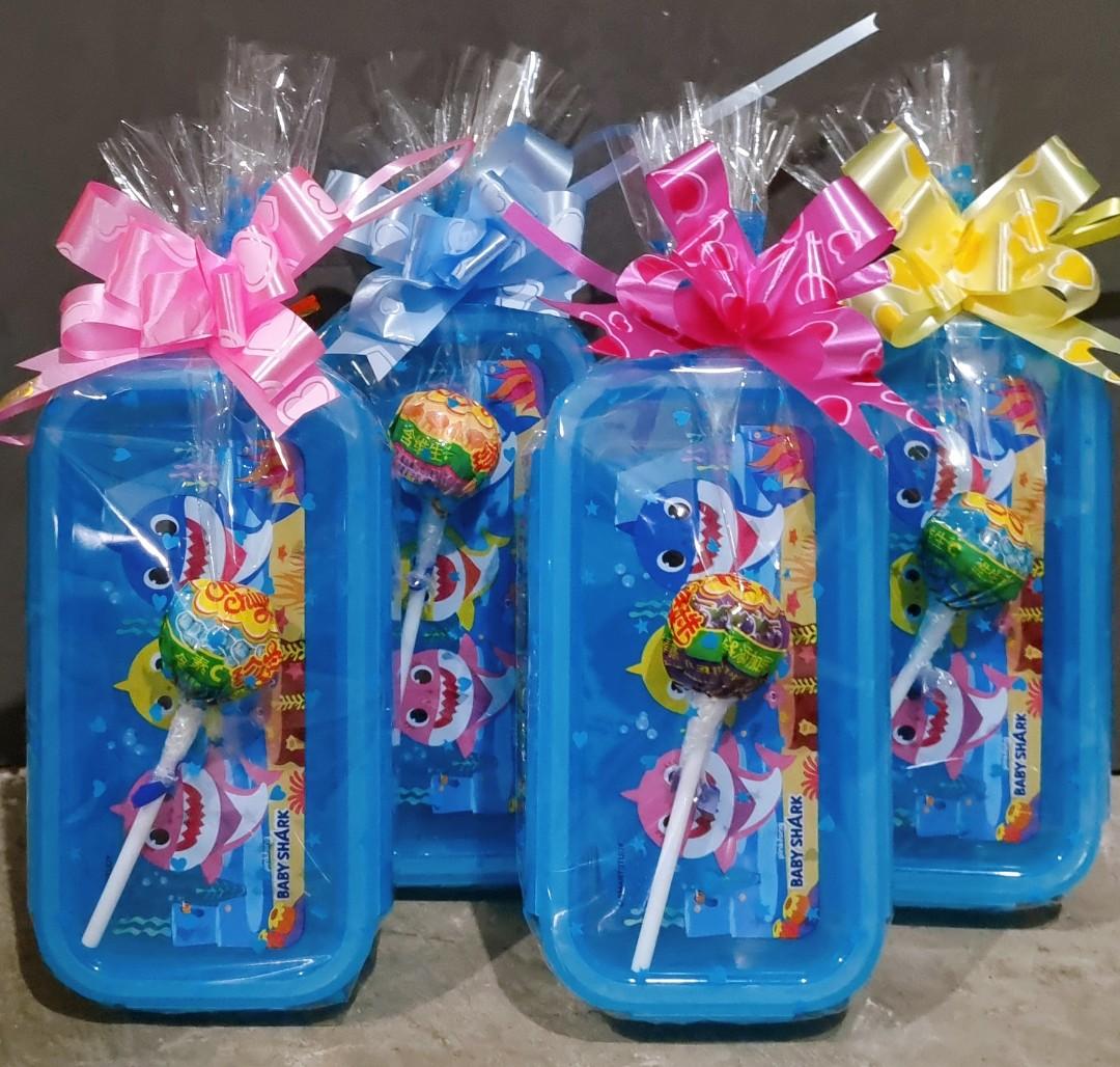 Babyshark Container Goodie Bags, Babies & Kids, Going Out, Other Babies  Going Out Needs On Carousell
