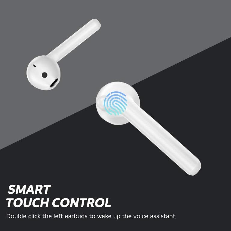 BNIB Cshidworld MA10 Bluetooth 5.0 CSR Wireless Earbuds Noise Cancelling 30hrs Cycle Playtime Hi Fi APT X CVC8.0 IPX5 Waterproof Sweatproof Earbuds with Mic Authentic Sound Powerful Bass for IOS Andro...
