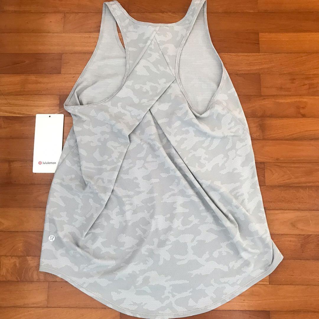 Lululemon Long Distance Short Sleeve Incognito Camo SSL Silver