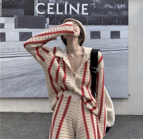 Cardigan with shorts sales