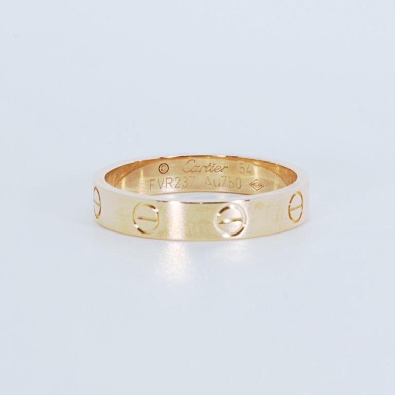 Cartier love new arrivals ring hallmark