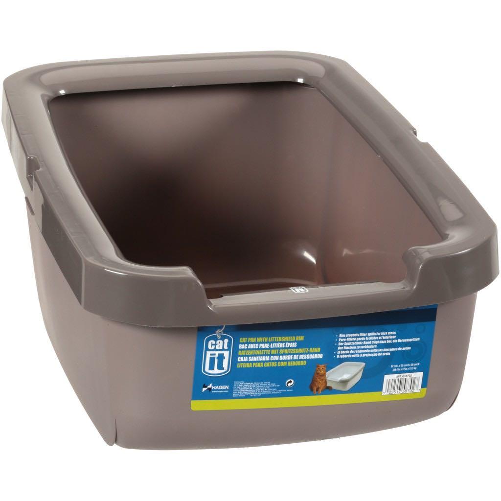 extra large litter box with shield
