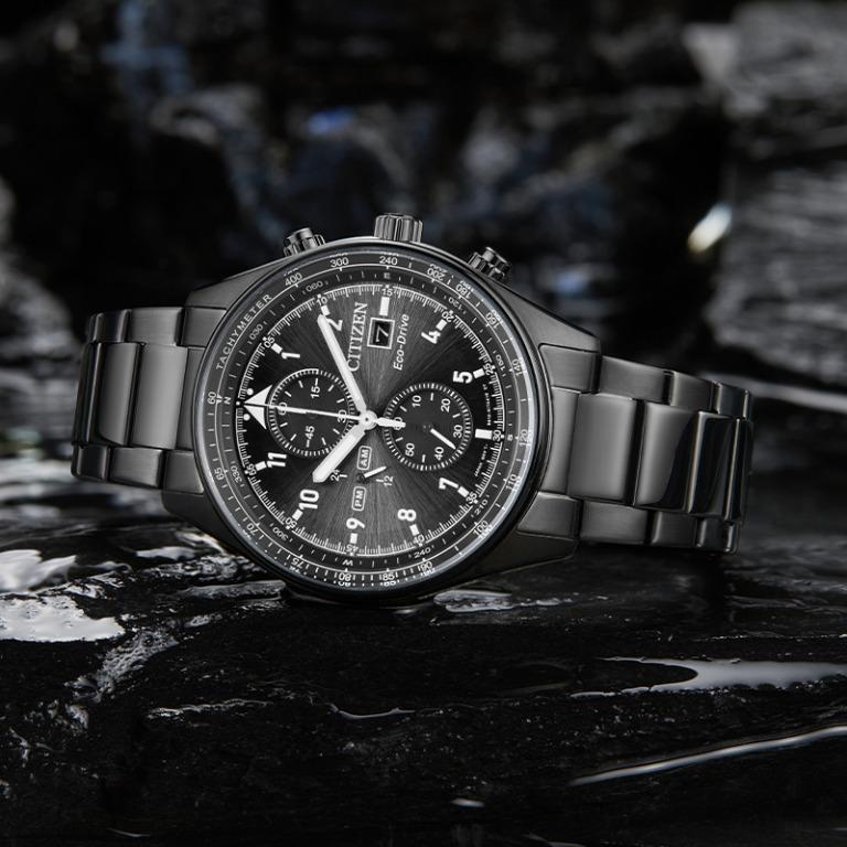 Citizen chronograph black best sale